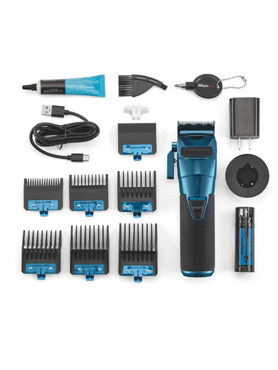 BaBylissPRO BlueFX FXONE All-Metal Interchangeable-Battery Cordless Clipper
